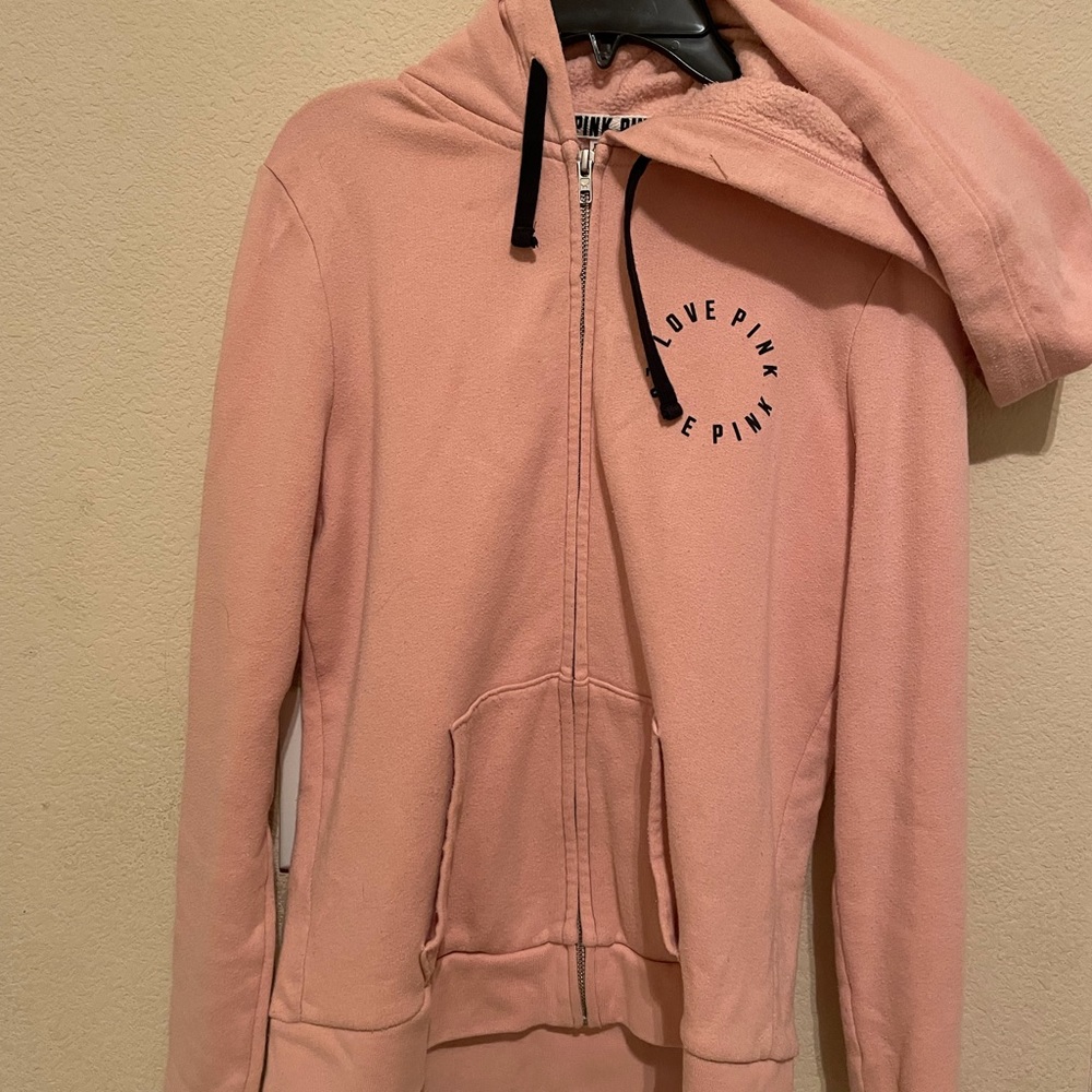 Pink hoodie (from Pink) with full zipper